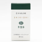Sailor Four Seasons Shikiori Ink Cartridges in Tokiwa-Matsu (Pine Green) Fountain Pen Cartridges