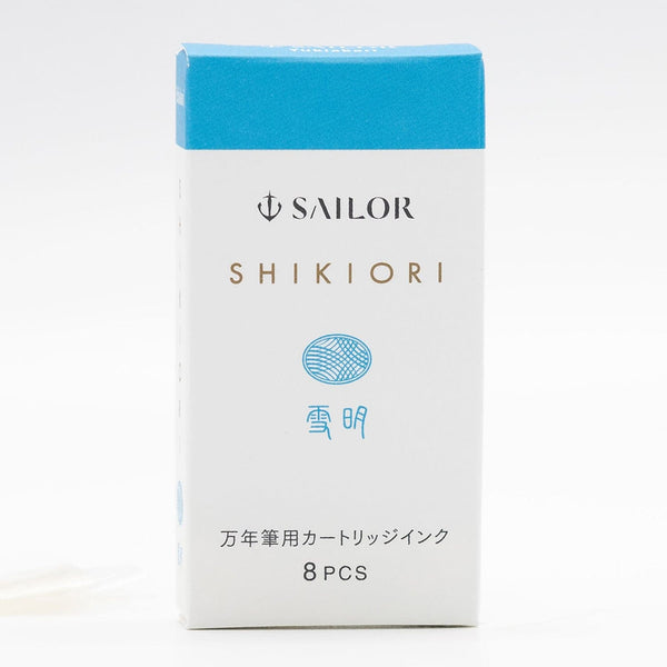 Sailor Four Seasons Shikiori Ink Cartridges in Yuki-Akari (Snow Light Blue) Fountain Pen Cartridges