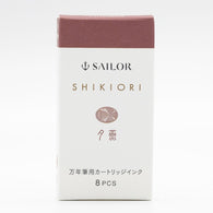 Sailor Four Seasons Shikiori Ink Cartridges in Yutsubame (Redish-Pink) Pack of 8