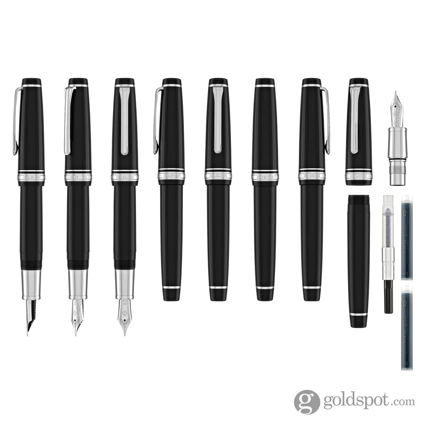 Sailor Pro Gear Regular Fountain Pen in Ginza Silver - 21kt Gold Fountain Pen