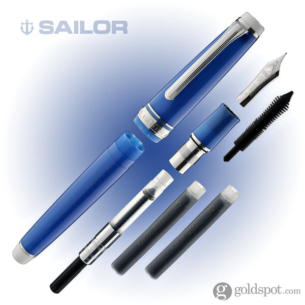 Sailor Pro Gear Slim Fountain Pen in Blue Cobra RS Special Edition