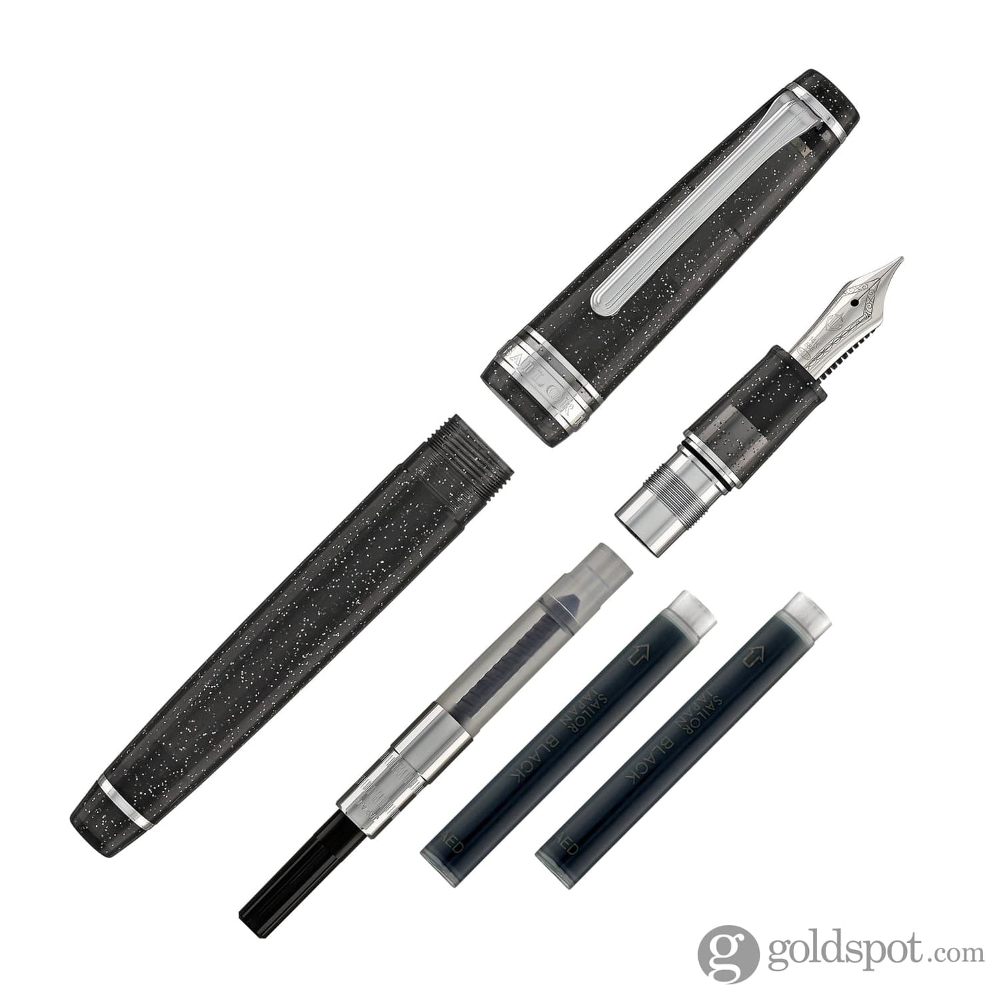 Sailor Pro Gear Slim Fountain Pen in Celestial Gray - 14kt Gold Fountain Pen