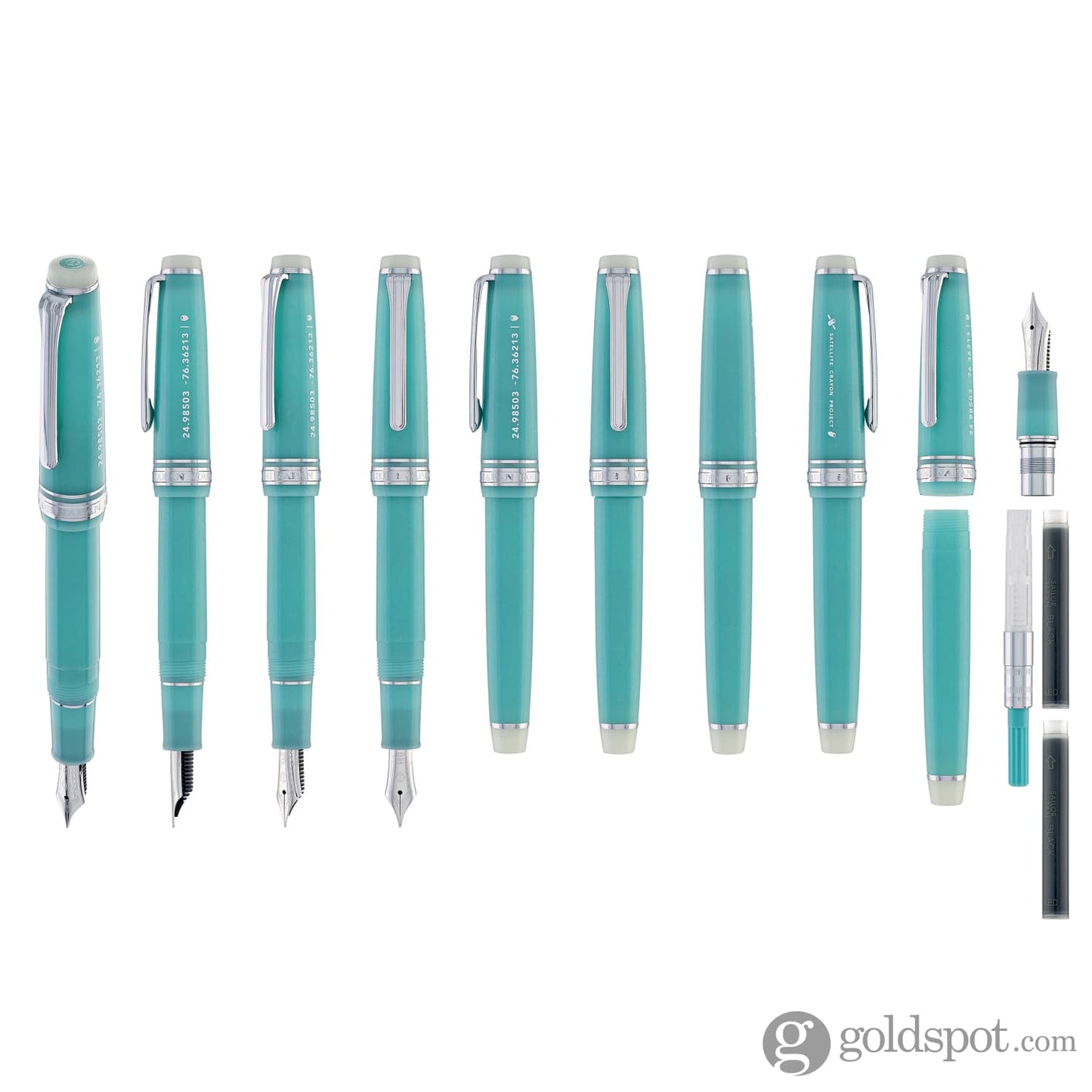 Sailor Pro Gear Slim Fountain Pen in Eleuthera Island - 14kt Gold Fountain Pen