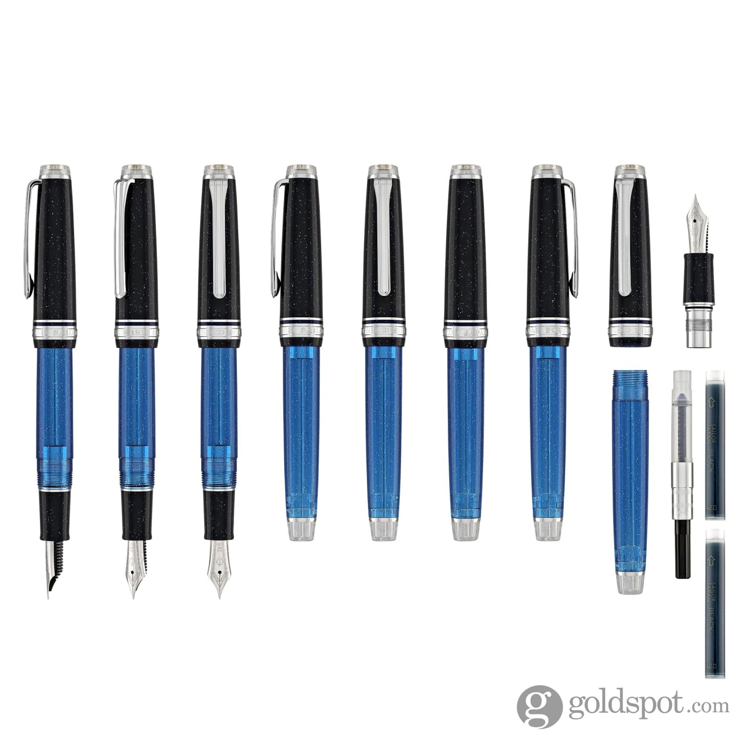 Sailor Pro Gear Slim Fountain Pen in Iris Nebula - 14kt Gold Fountain Pen