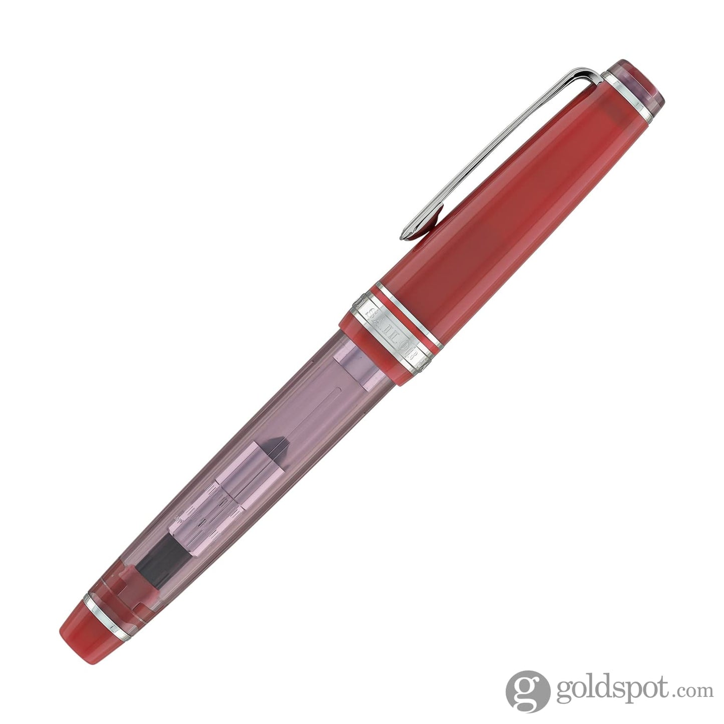 Sailor Pro Gear Slim Fountain Pen in Manyo #2 Series Wisteria (Scarlet Wisteria / Wisteria) - 14K Gold Fountain Pen
