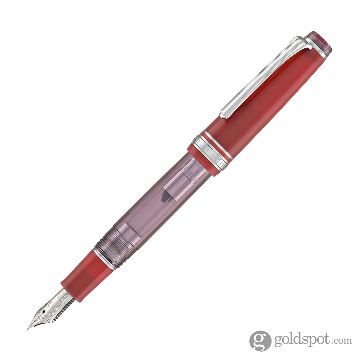 Sailor Pro Gear Slim Fountain Pen in Manyo #2 Series Wisteria (Scarlet Wisteria / Wisteria) - 14K Gold Fountain Pen