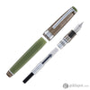 Sailor Pro Gear Slim Fountain Pen in Manyo #3 Series Chestnut - 14K Gold Nib and Kuri Bottled Ink - 50mL Fountain Pen