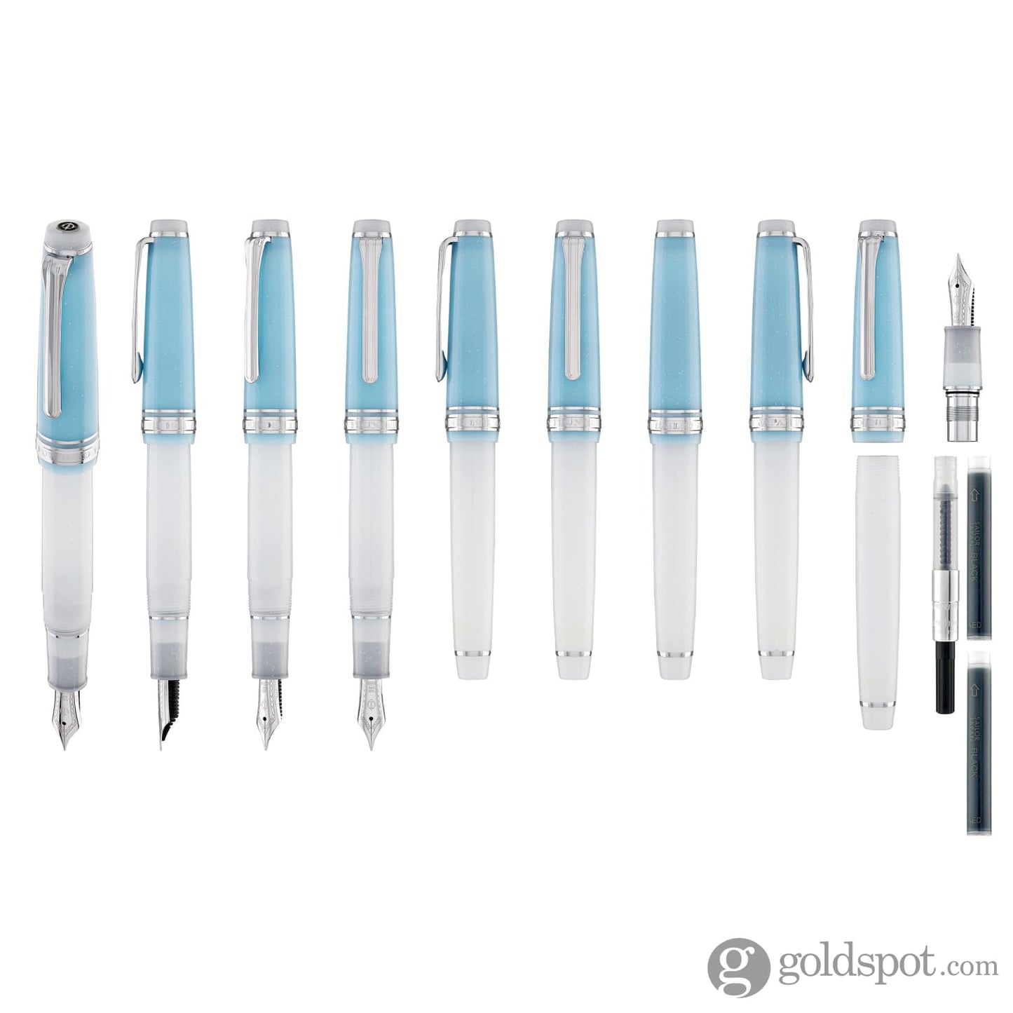 Sailor Pro Gear Slim Fountain Pen in Sapporo Snow Festival - 14K Gold Limited Edition Fountain Pen