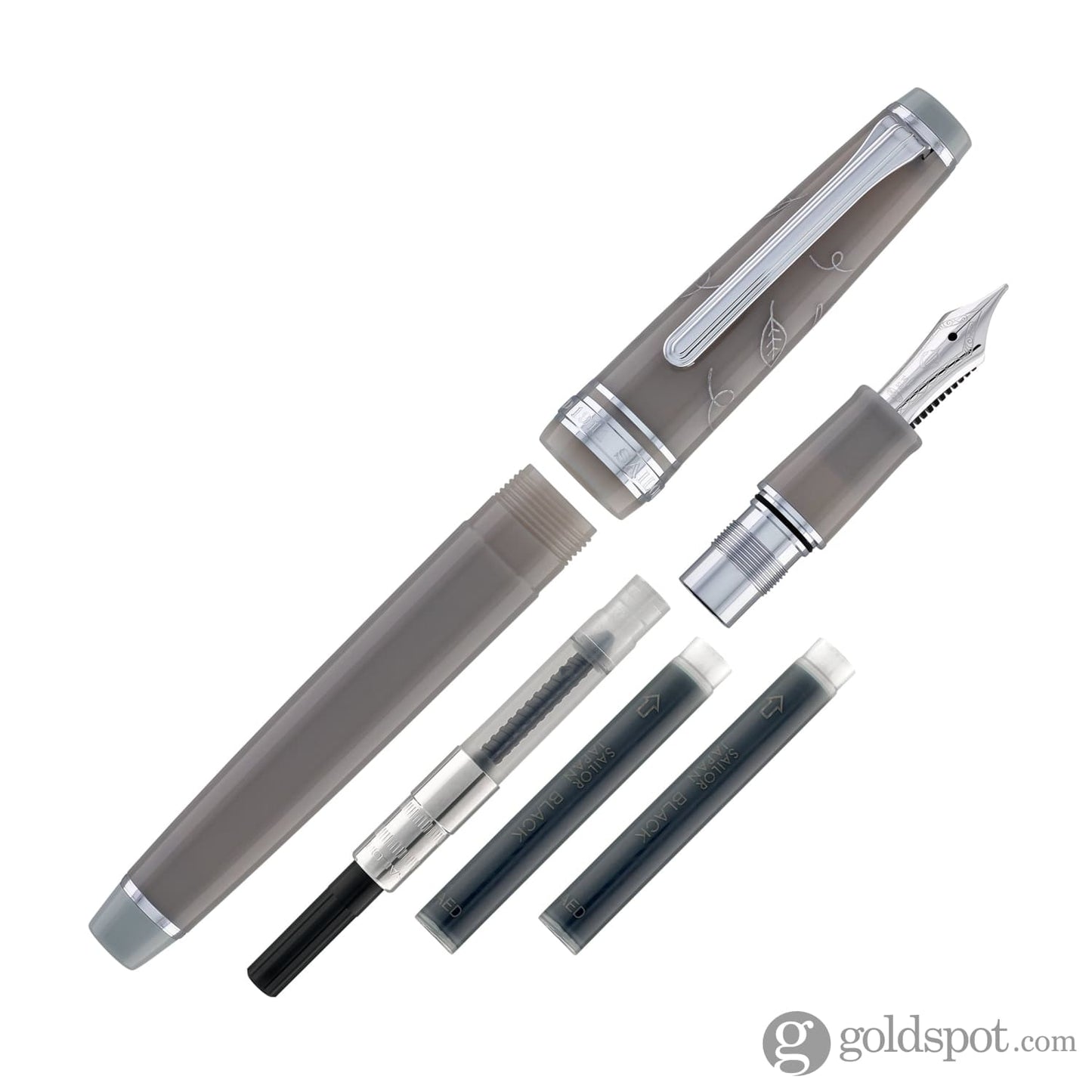 Sailor Pro Gear Slim Japanese Scenery Series Fountain Pen in Kogarashi - 14kt Gold Fountain Pen