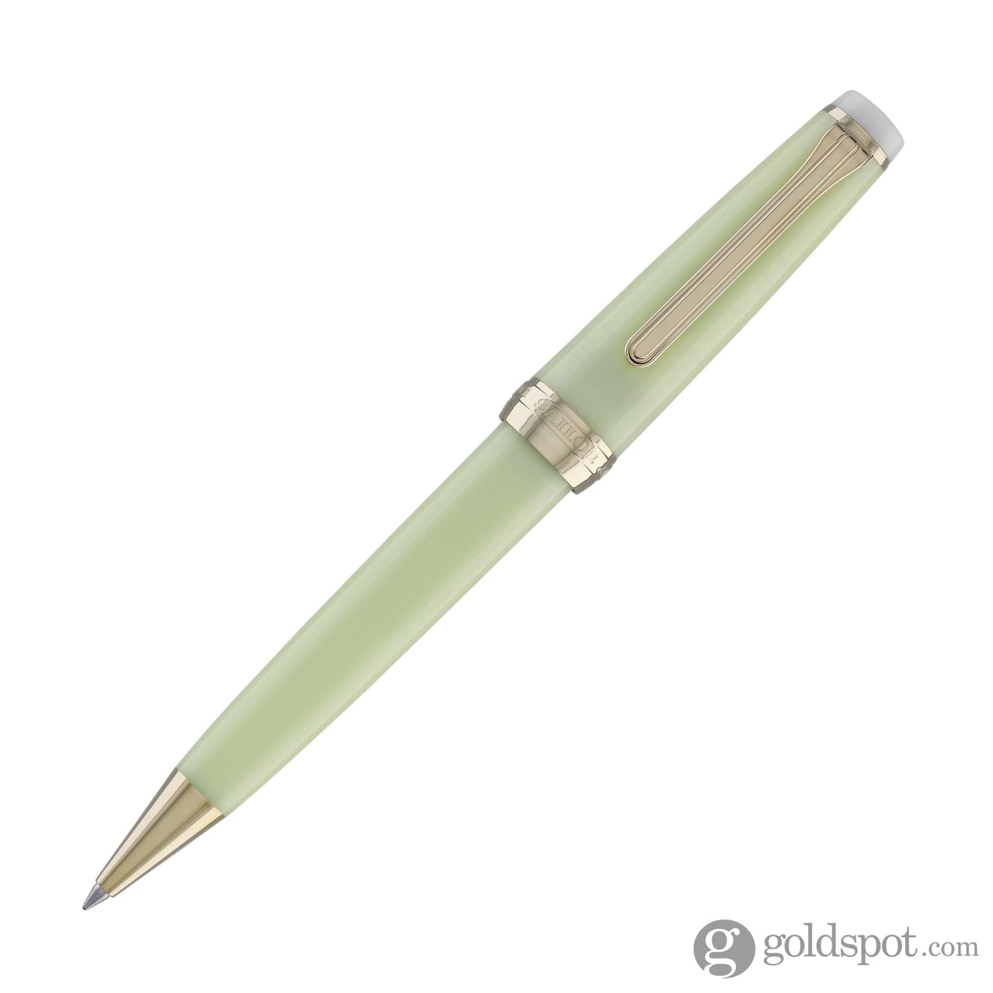 Sailor Pro Gear Slim Shikiori Noyama No Uta Ballpoint Pen in Warbling is in the Air - ’Haru-tsuge-dori’ with Gold Trim Ballpoint Pens