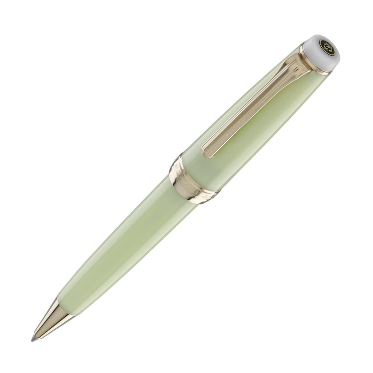 Sailor Pro Gear Slim Shikiori Noyama No Uta Ballpoint Pen in Warbling is in the Air - ’Haru-tsuge-dori’ with Gold Trim Ballpoint Pens