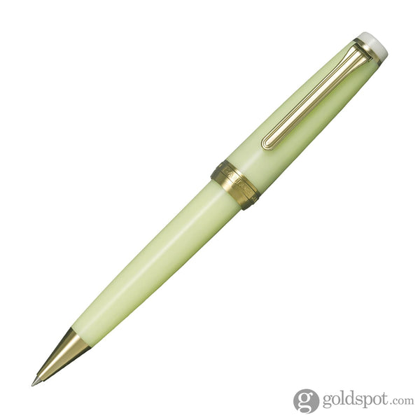 Sailor Pro Gear Slim Shikiori Noyama No Uta Ballpoint Pen in Warbling is in the Air - ’Haru-tsuge-dori’ with Gold Trim Ballpoint Pens