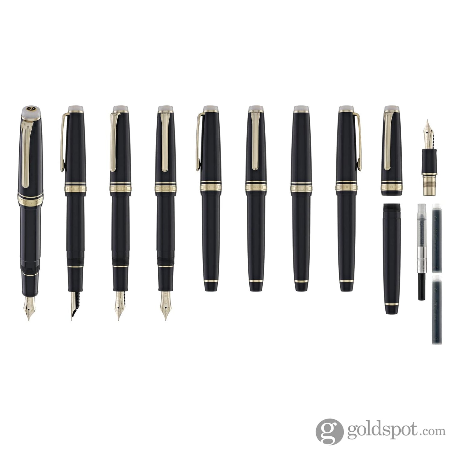 Sailor Pro Gear Slim Shikiori Noyama No Uta Fountain Pen in Wagtail’s Call - ’Sekirei’ with Gold Trim - Medium Fine Point Fountain Pen