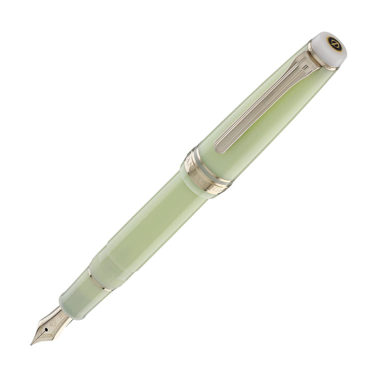 Sailor Pro Gear Slim Shikiori Noyama No Uta Fountain Pen in Warbling is in the Air - ’Haru-tsuge-dori’ with Gold Trim - Medium Fine Point