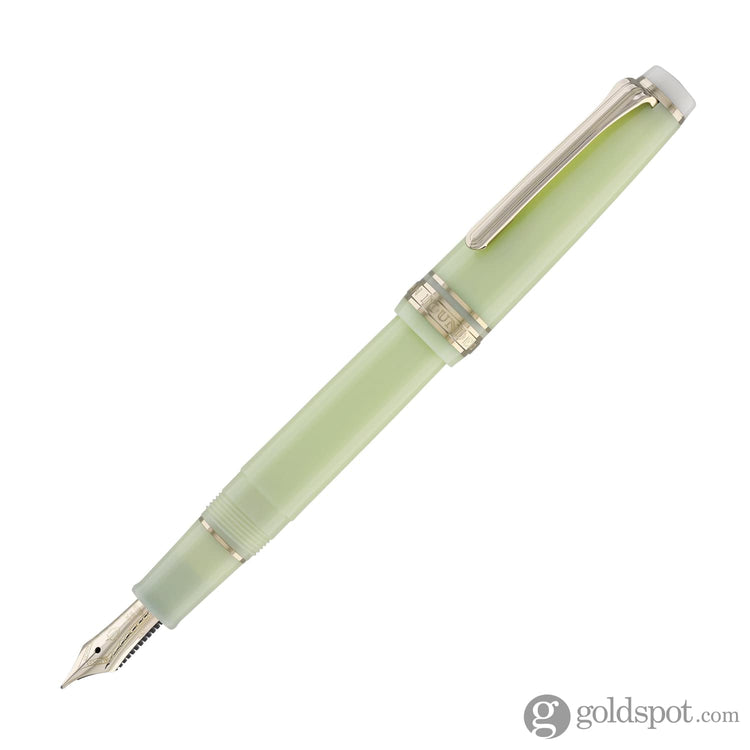 Sailor Pro Gear Slim Shikiori Noyama No Uta Fountain Pen in Warbling is in the Air - ’Haru-tsuge-dori’ with Gold Trim - Medium Fine Point