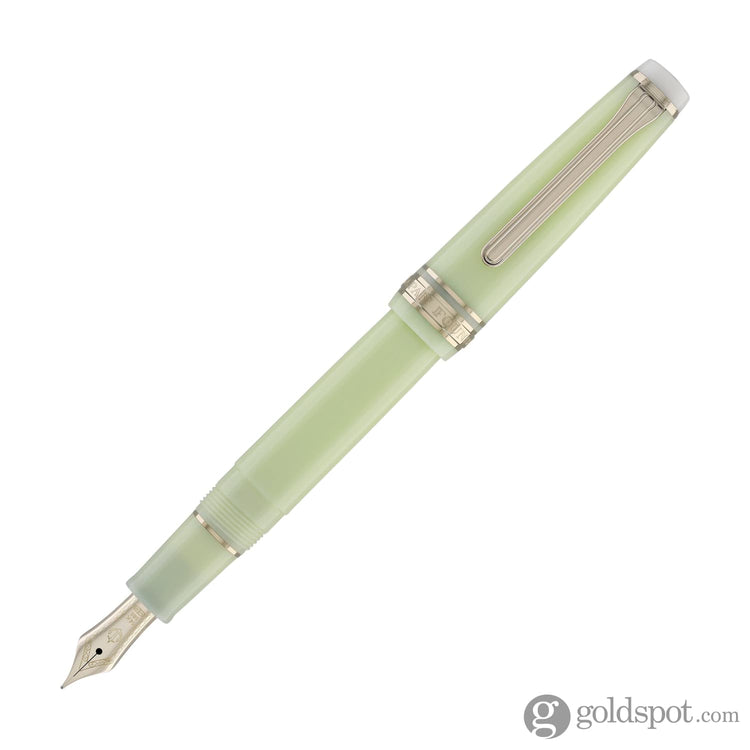 Sailor Pro Gear Slim Shikiori Noyama No Uta Fountain Pen in Warbling is in the Air - ’Haru-tsuge-dori’ with Gold Trim - Medium Fine Point