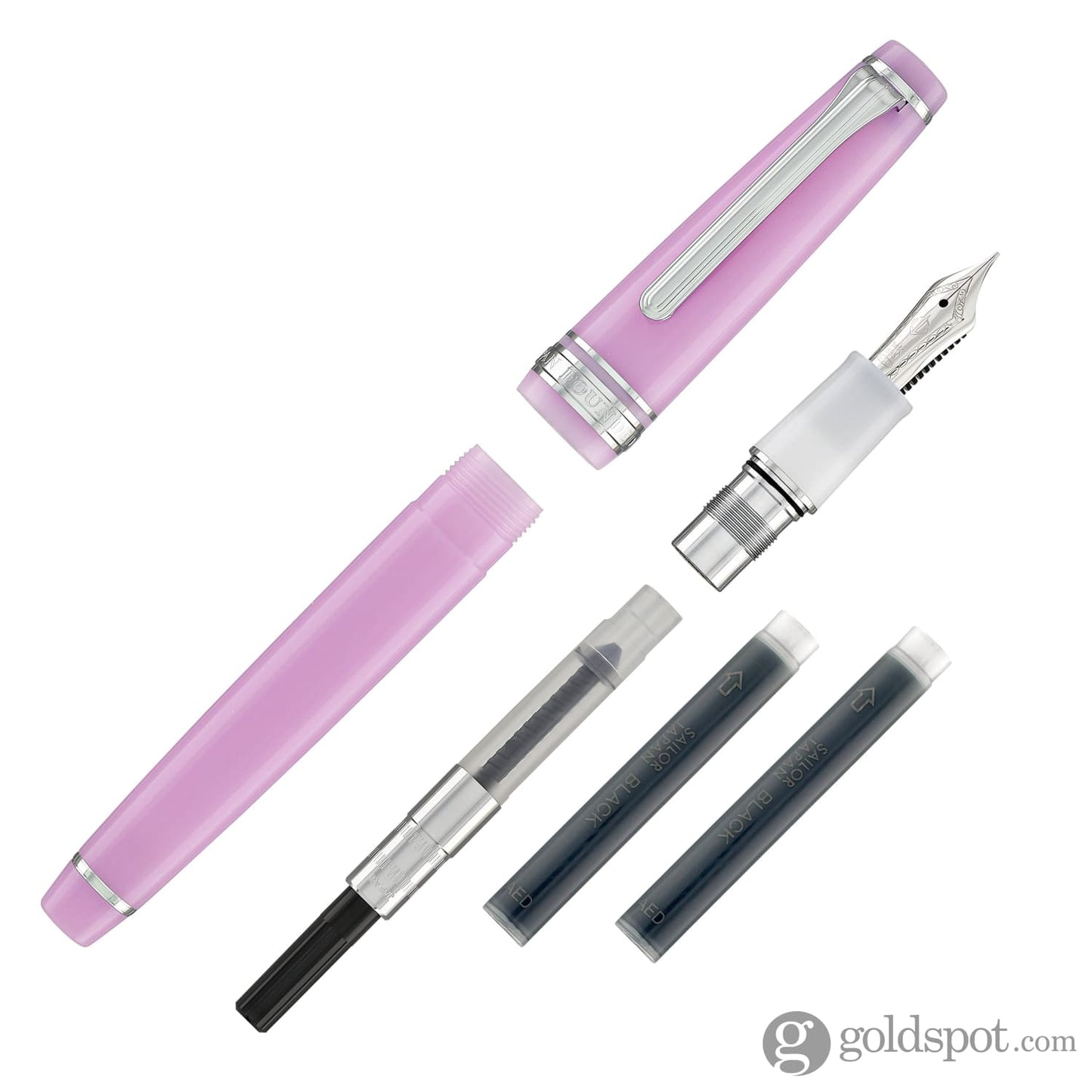 Sailor Pro Gear Slim Shikiori Sansui Fountain Pen in Autumn - Nadeshiko with Rhodium Trim - Medium Fine Point Fountain Pens