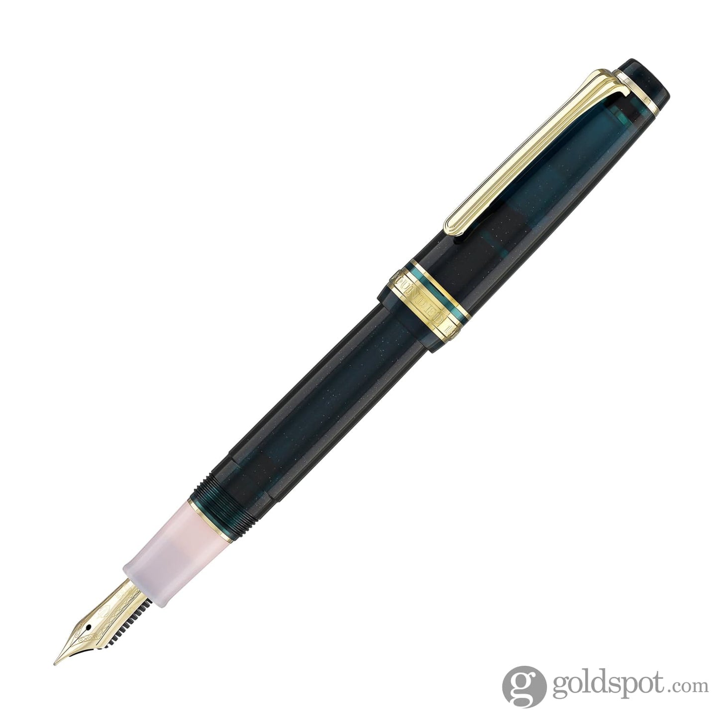 Sailor Pro Gear Slim Shikiori Sansui Fountain Pen in Summer - Komakusa with Gold Trim - Medium Fine Point Fountain Pens