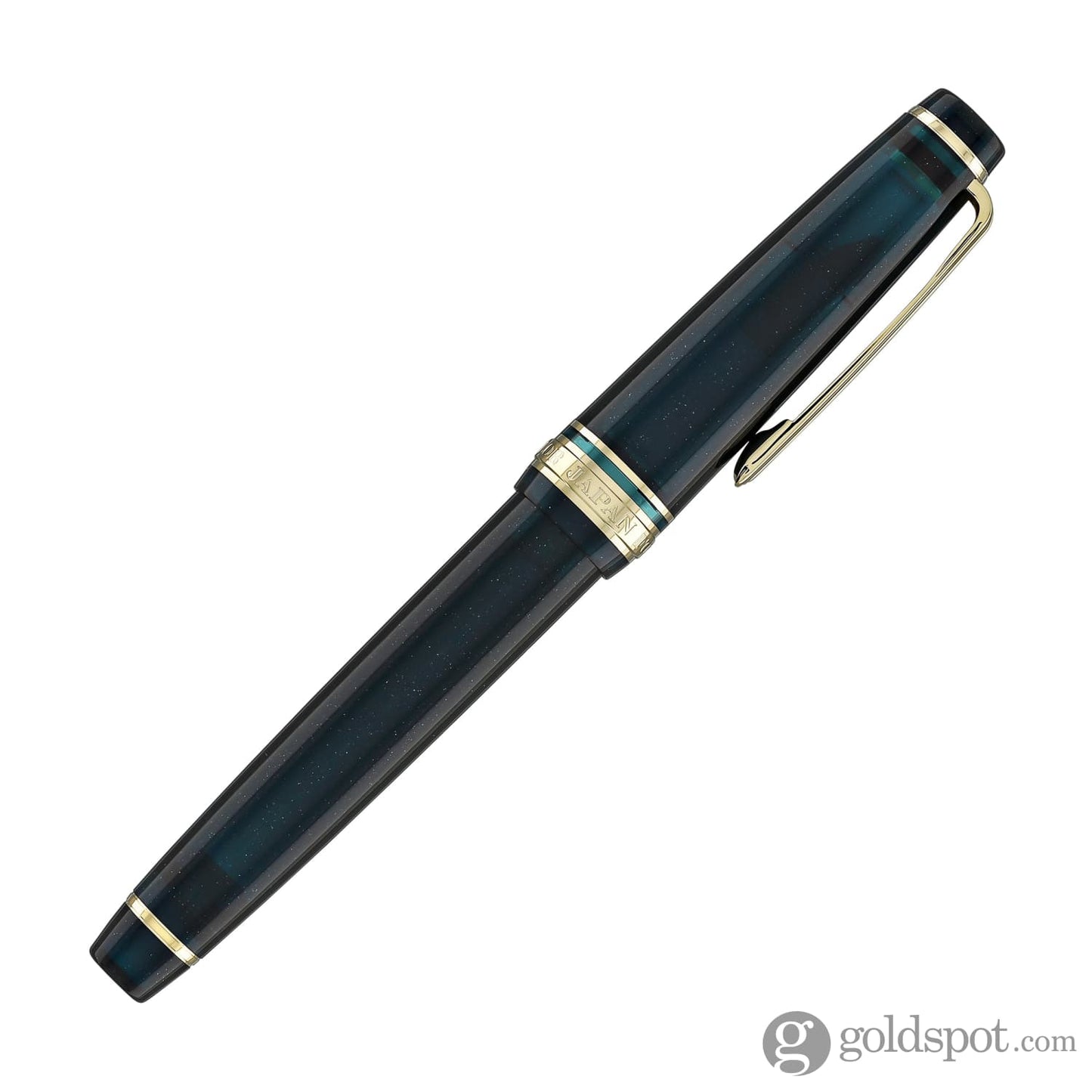 Sailor Pro Gear Slim Shikiori Sansui Fountain Pen in Summer - Komakusa with Gold Trim - Medium Fine Point Fountain Pens