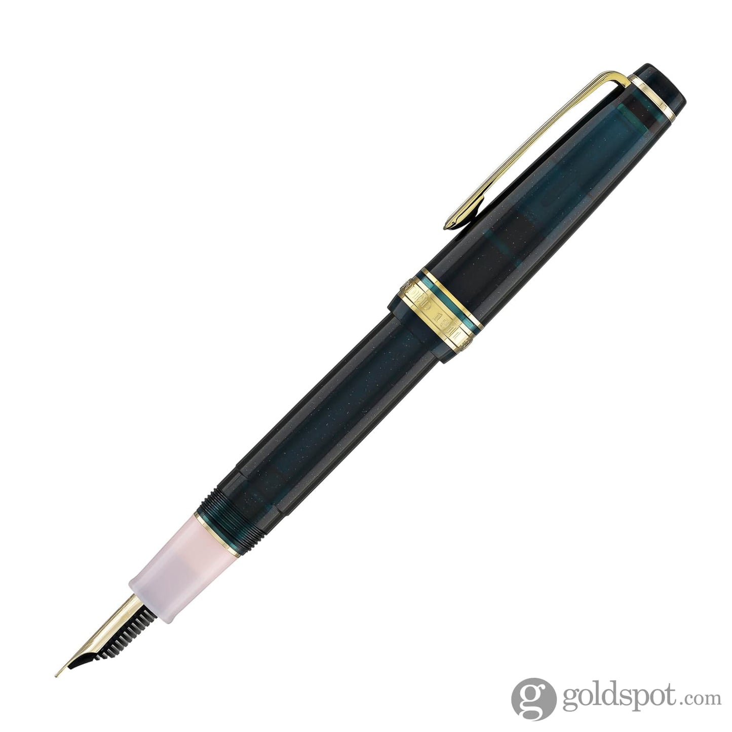 Sailor Pro Gear Slim Shikiori Sansui Fountain Pen in Summer - Komakusa with Gold Trim - Medium Fine Point Fountain Pens