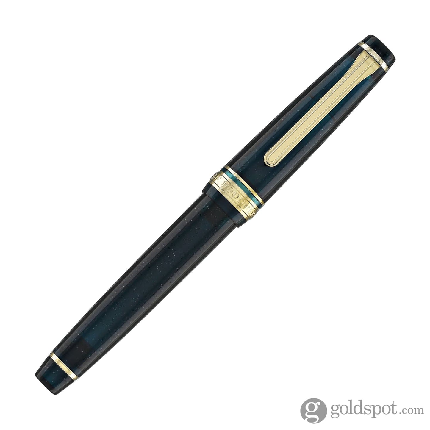 Sailor Pro Gear Slim Shikiori Sansui Fountain Pen in Summer - Komakusa with Gold Trim - Medium Fine Point Fountain Pens