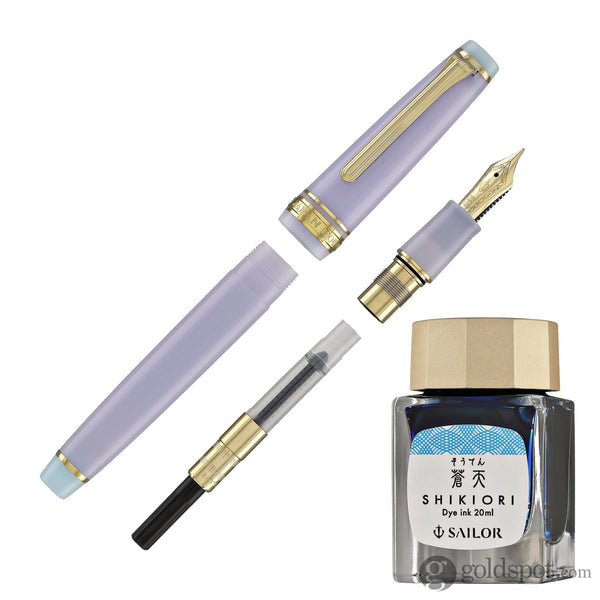 Sailor Pro Gear Slim “Wagashi” Japanese Sweets Fountain Pen in Kohakuto Ink Set - 14K Gold Fountain Pen