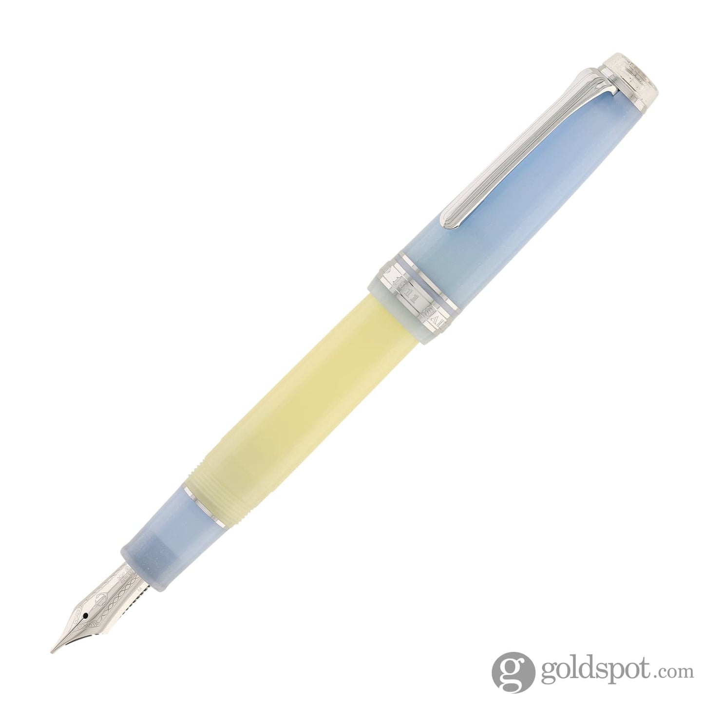 Sailor Pro Gear Smoothie Regular 2nd Edition Fountain Pen in Blue Milkshake with Rhodium Plating - 21kt Gold Nib Fountain Pen