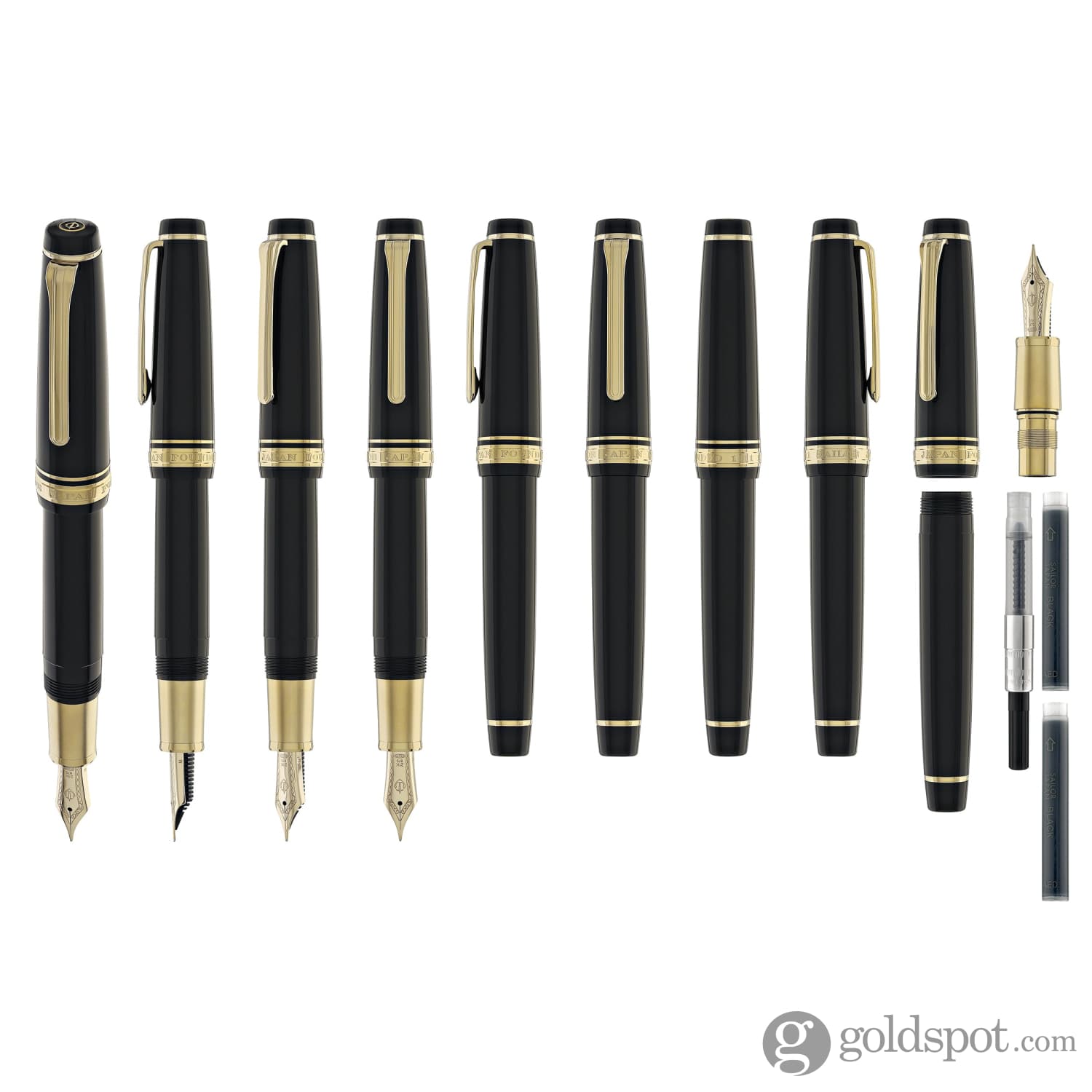 Sailor Pro Gear Standard Fountain Pen in Roppongi Gold Matte Grip