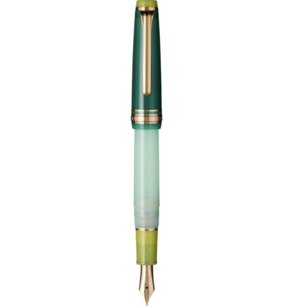 Sailor Professional Gear Slim ’Dried Flower 2’ Collection Fountain Pen in Eucalyptus - 14k Gold Fountain Pen