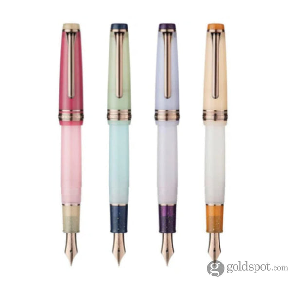 Sailor Professional Gear Slim Dried Flower Collection Fountain Pen in Hydrangea - 14k Gold Fountain Pen