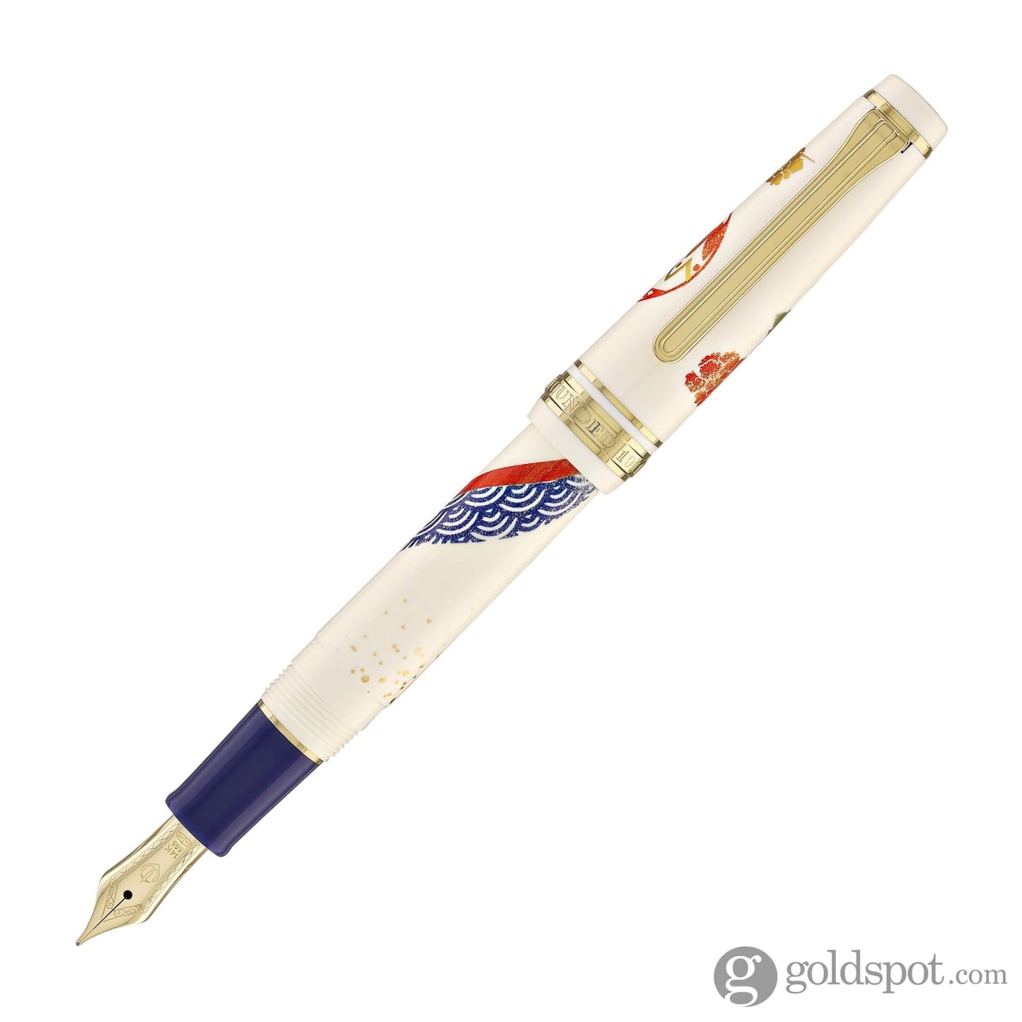 Sailor Professional Gear Slim ’Kimono’ Fountain Pen in Happiness with Gold IP - 14K Gold Fountain Pen