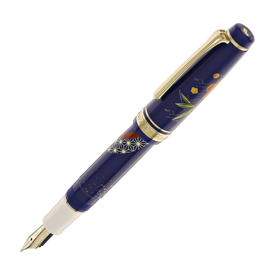 Sailor Professional Gear Slim 'Kimono' Fountain Pen in Longevity with Gold IP - 14K Gold