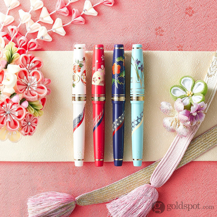 Sailor Professional Gear Slim ’Kimono’ Fountain Pen in Prosperity with Gold IP - 14K Gold Fountain Pen