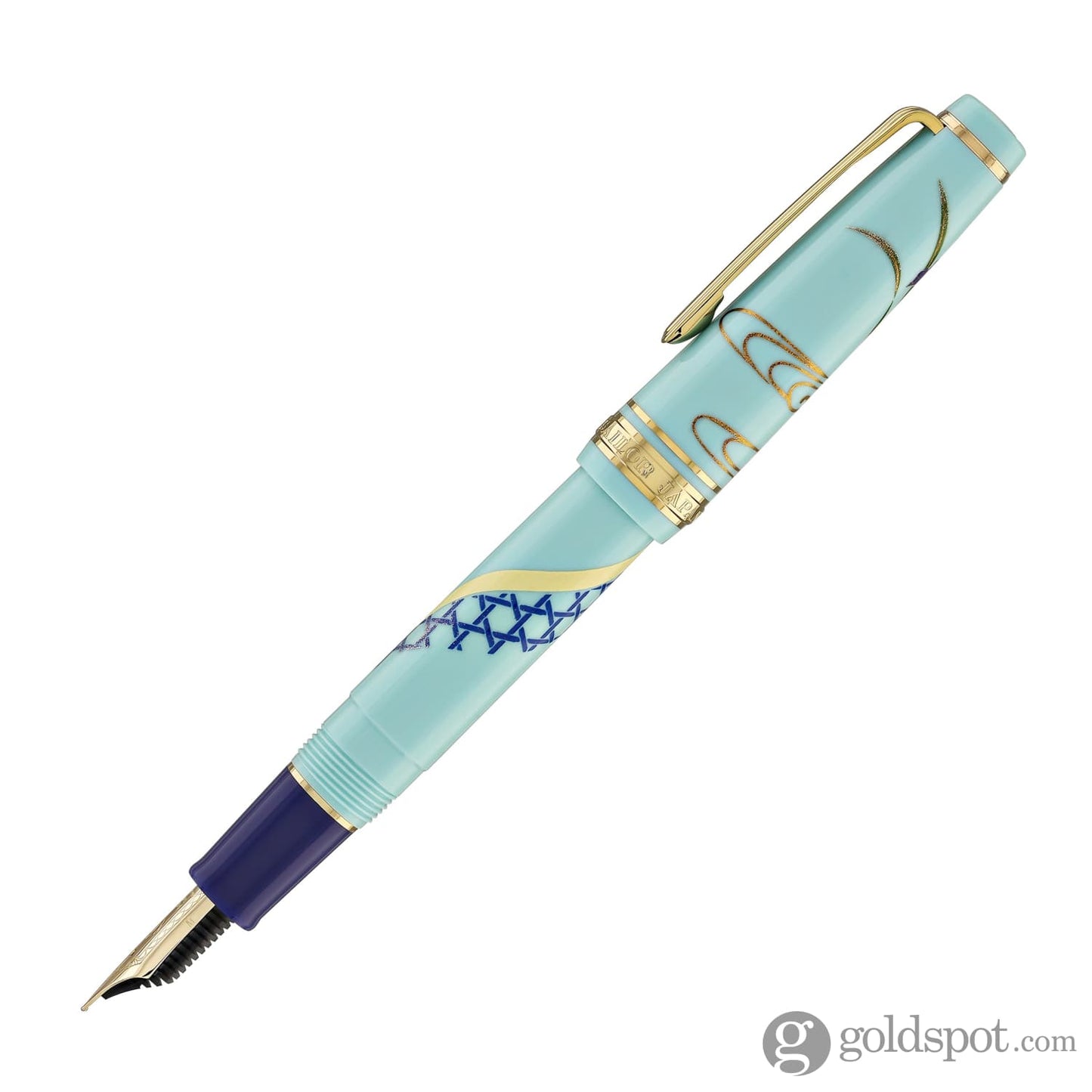 Sailor Professional Gear Slim ’Kimono’ Fountain Pen in Protective Charm with Gold IP - 14K Gold Fountain Pen