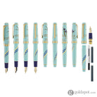 Sailor Professional Gear Slim ’Kimono’ Fountain Pen in Protective Charm with Gold IP - 14K Gold Fountain Pen