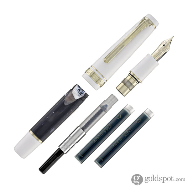 Sailor Professional Gear Slim Mini ’Recontre’ Fountain Pen in Lapin - 14Kt Gold Medium Fine Nib Fountain Pen