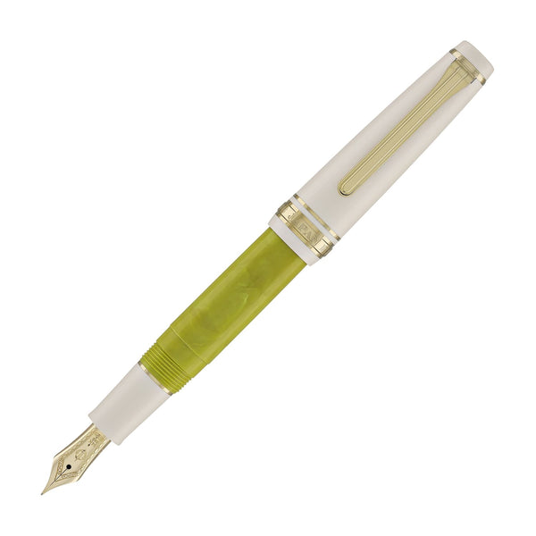 Sailor Professional Gear Slim Mini Rencontre Fountain Pen in Pistache - 14Kt Gold Medium Fine Nib Fountain Pen