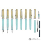 Sailor Professional Gear Slim ’Princess Raden’ Fountain Pen in Princess Koto with Silver Trim - 14K Gold