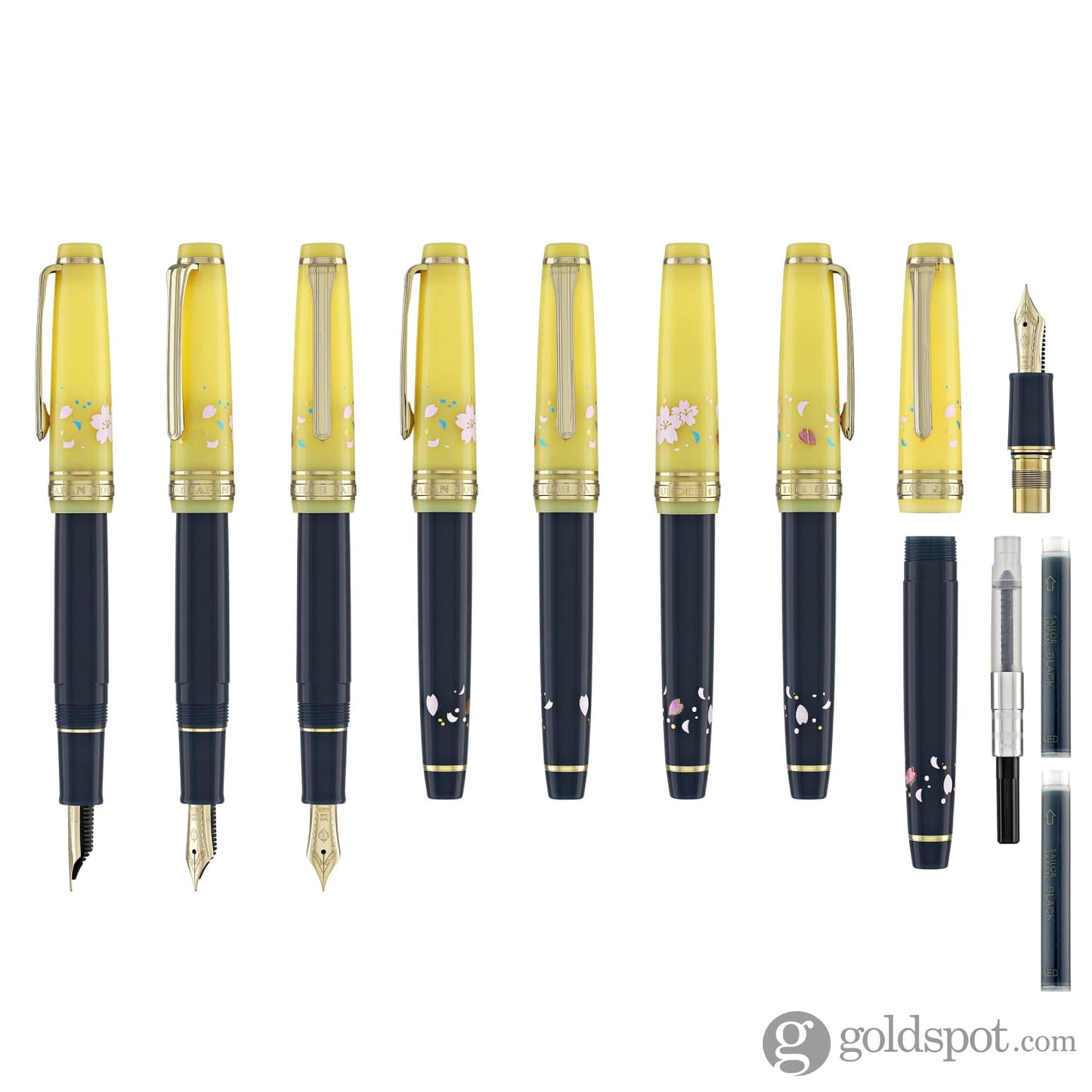 Sailor Professional Gear Slim ’Princess Raden’ Fountain Pen in Princess Ochikubo with Gold IP - 14K