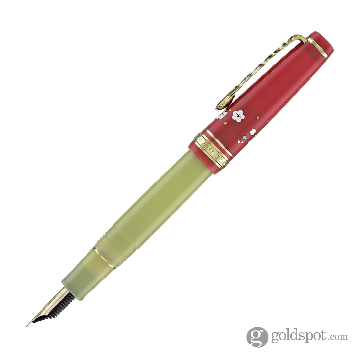 Sailor Professional Gear Slim ’Princess Raden’ Fountain Pen in Princess Uguisu with Gold IP - 14K