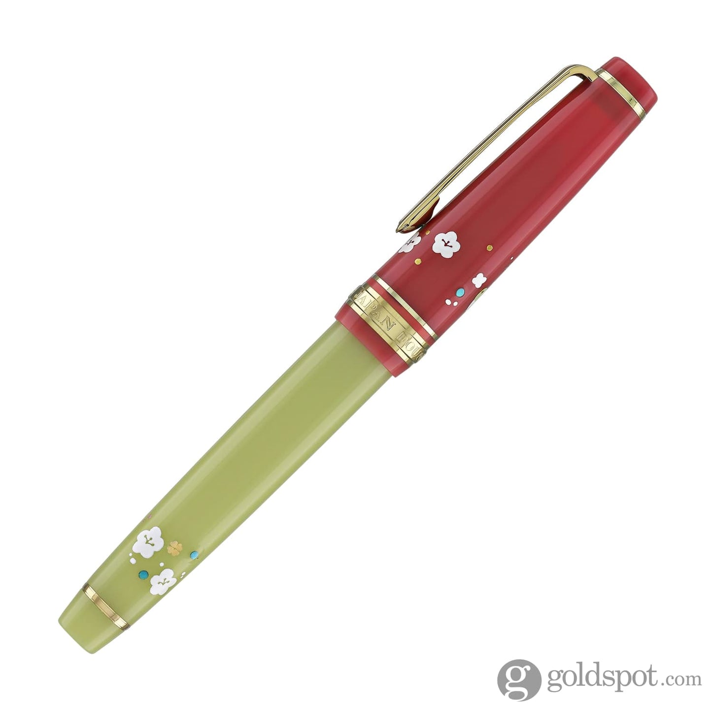 Sailor Professional Gear Slim ’Princess Raden’ Fountain Pen in Princess Uguisu with Gold IP - 14K