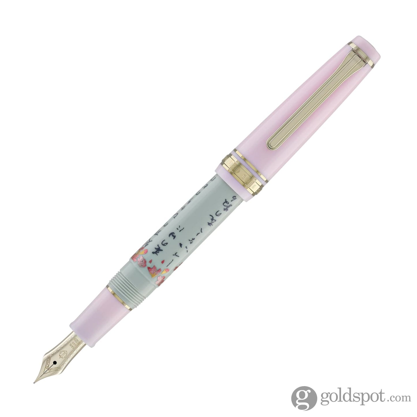 Sailor Professional Gear Slim Seasonal Waka Poetry Fountain Pen in Spring - 14k Gold Fountain Pen