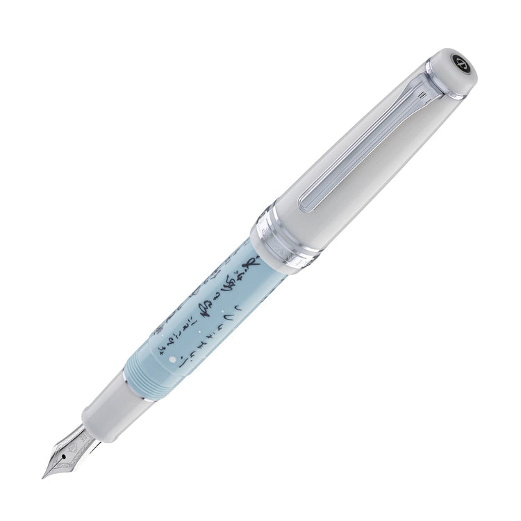Sailor Professional Gear Slim Seasonal Waka Poetry Fountain Pen in Winter - 14K Gold with Rhodium Plating Fountain Pen