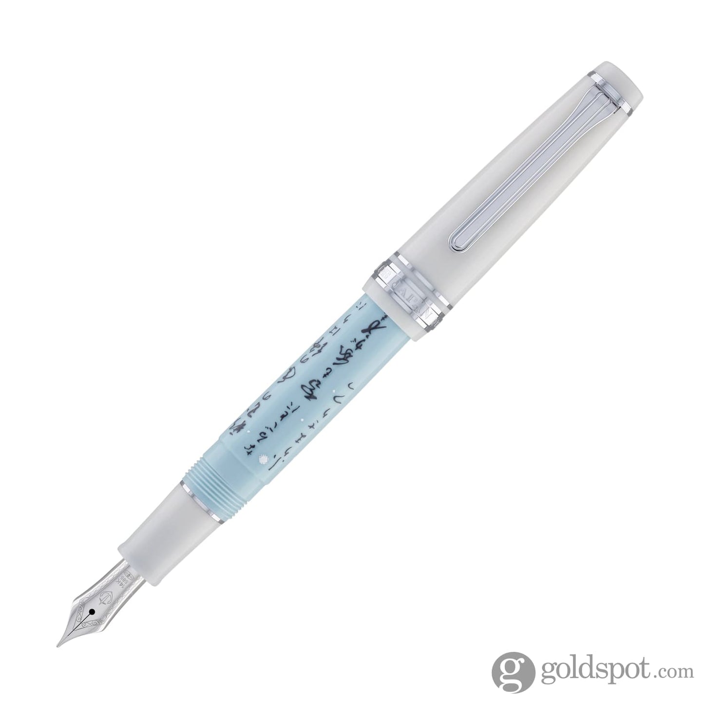 Sailor Professional Gear Slim Seasonal Waka Poetry Fountain Pen in Winter - 14K Gold with Rhodium Plating Fountain Pen