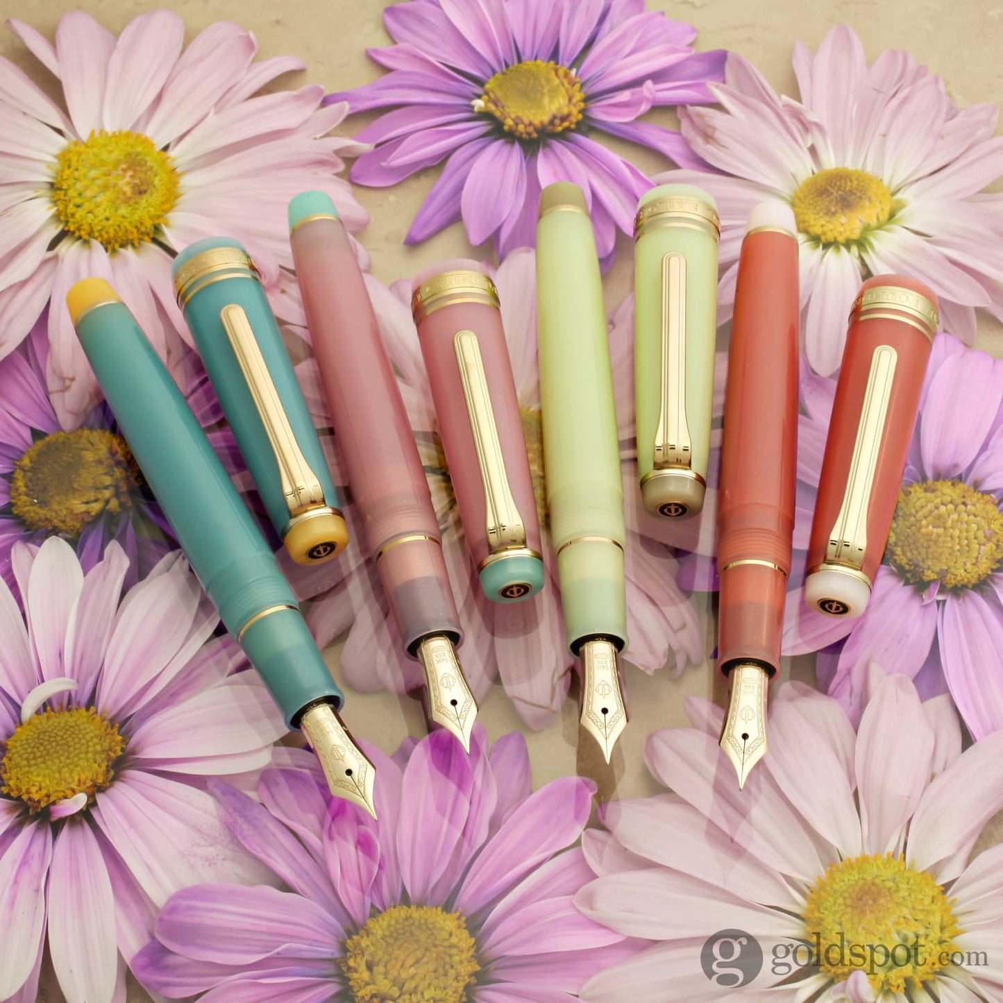 Sailor Professional Gear Slim Solar Term Series Fountain Pen in Hagi Gold Trim - 14kt Gold Nib Fountain Pen