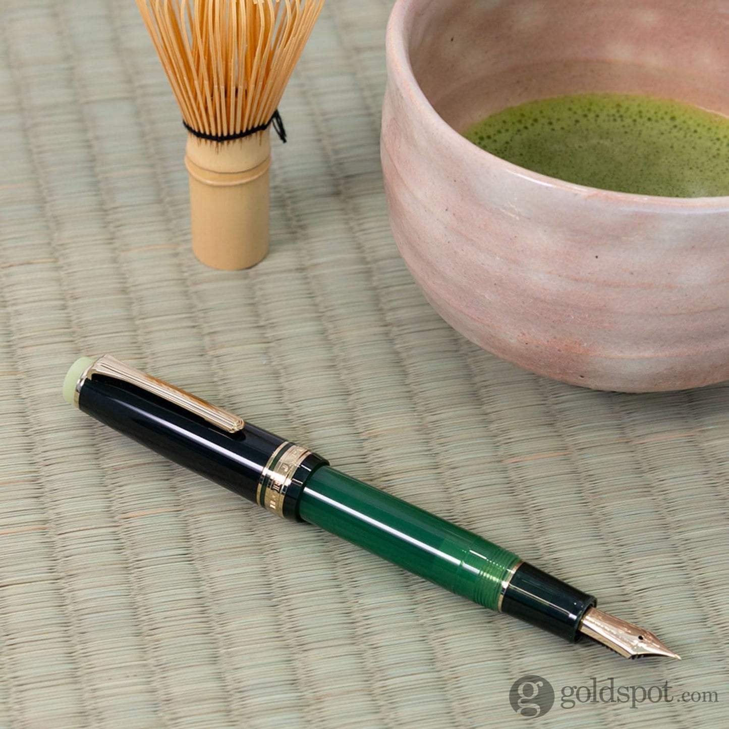 Sailor Professional Gear Standard ’Teatime Around the World’ #5 Series Fountain Pen in Matcha - 21K Gold - Limited Edition Fountain Pen