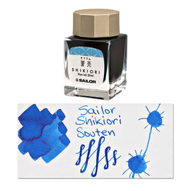 Sailor Shikiori Bottled Ink in Souten (Azure Sky) - 20 mL