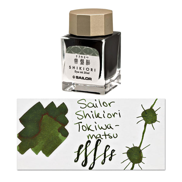 Sailor Shikiori Bottled Ink in Tokiwa - Matsu (Pine Green) - 20 mL Bottled Ink