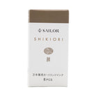 Sailor Shikiori Nature Nostalgia Ink Cartridges in Autumn Brown (Tsurubami) Fountain Pen Cartridges