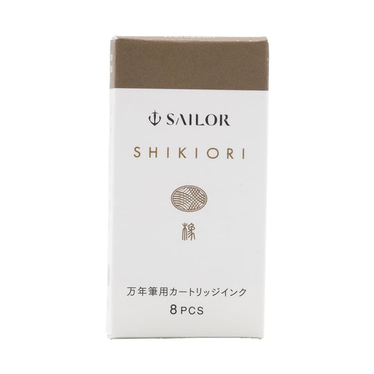 Sailor Shikiori Nature Nostalgia Ink Cartridges in Autumn Brown (Tsurubami)